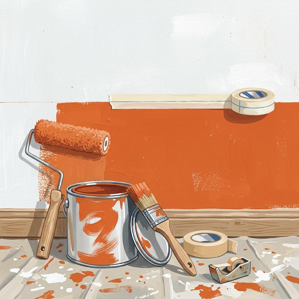 Painting & decorating illustration
